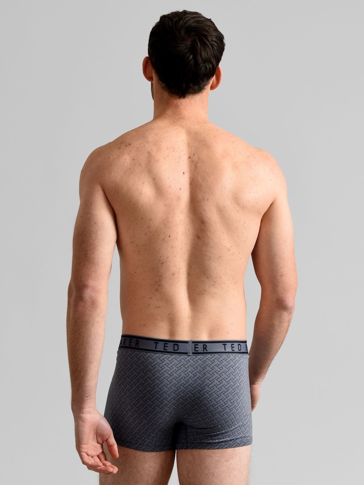 Ted Baker Grey Cotton Trunk 3 Pack - Image 10 of 10 Ted Baker Grey Cotton Trunk 3 Pack - Image 10 of 10
