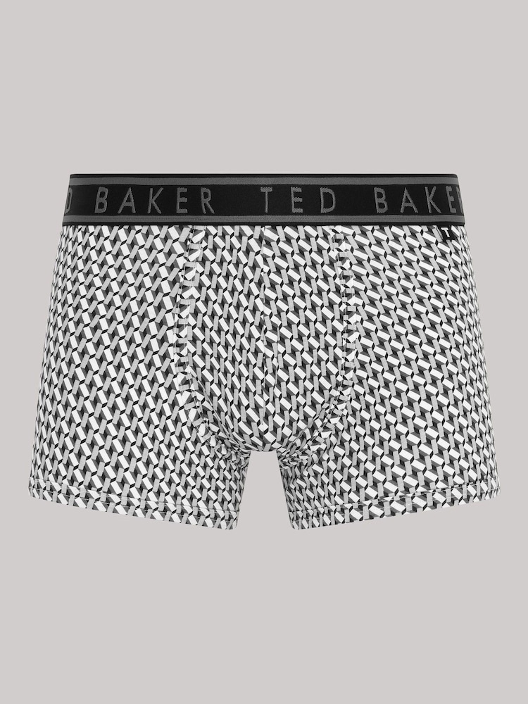 Ted Baker Grey Cotton Trunk 3 Pack - Image 2 of 10