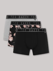 Ted Baker Grey Cotton Trunk 3 Pack - Image 1 of 9