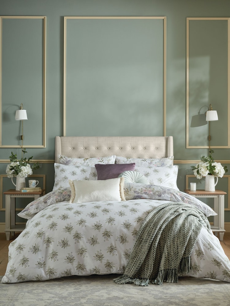 Laura Ashley 100% Cotton Linlithgow Duvet Cover and Pillowcase Set - Изображение 2 из 8