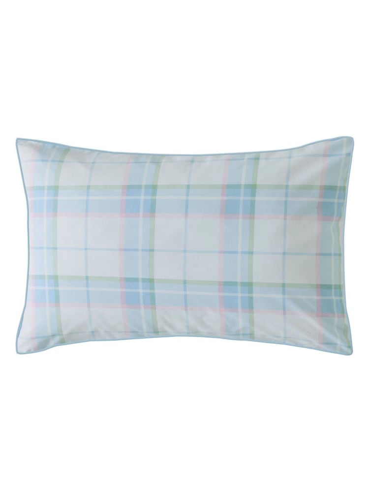 Laura Ashley Set of 2 Powder Blue 100% Cotton Sherston Pillowcases - Image 3 of 3
