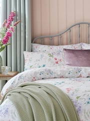 Laura Ashley Set of 2 Lavender 100% Cotton Aulden Flowers Pillowcases - Image 1 of 2