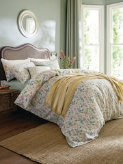 Laura Ashley Multi 100% Cotton Elston Garden Duvet Cover and Pillowcase Set - Image 2 of 6