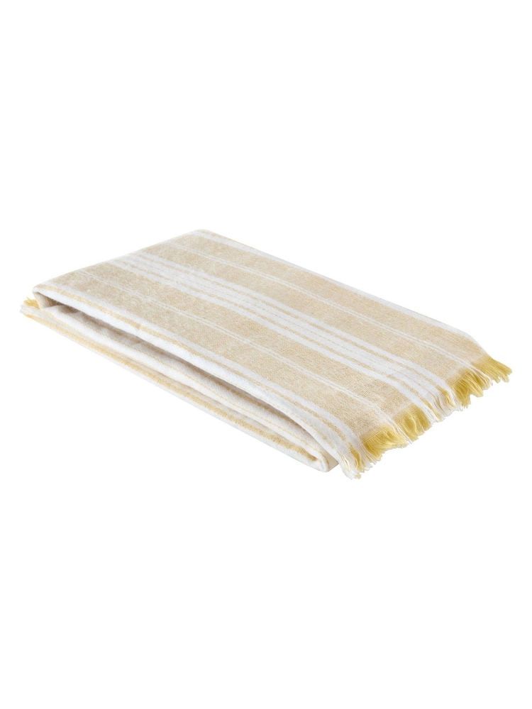 Laura Ashley Ochre Ardley Throw - Image 2 of 4