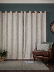 Laura Ashley – Ösenvorhänge mit Weidenkätzchen aus 100 % Baumwolle - Bild 2 von 5