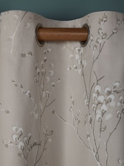 Laura Ashley – Ösenvorhänge mit Weidenkätzchen aus 100 % Baumwolle - Bild 3 von 5