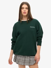 Superdry com capuz grande e logotipo central City Loose Crew Sweatshirt - Imagem 1 de 6