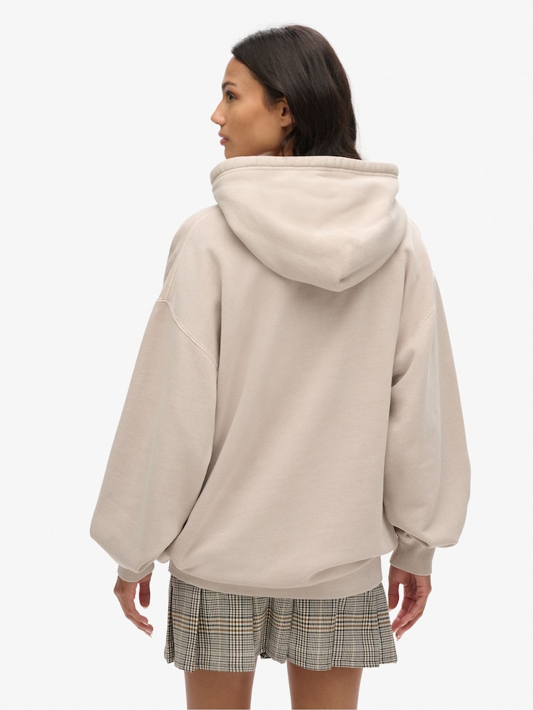 Superdry Oversized Micro Logo Graphic Hoodie - Imagen 2 de 6