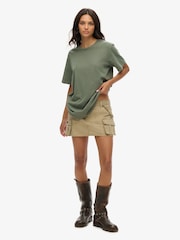 Superdry Green Oversized Classic Essential T-Shirt - Image 2 of 6