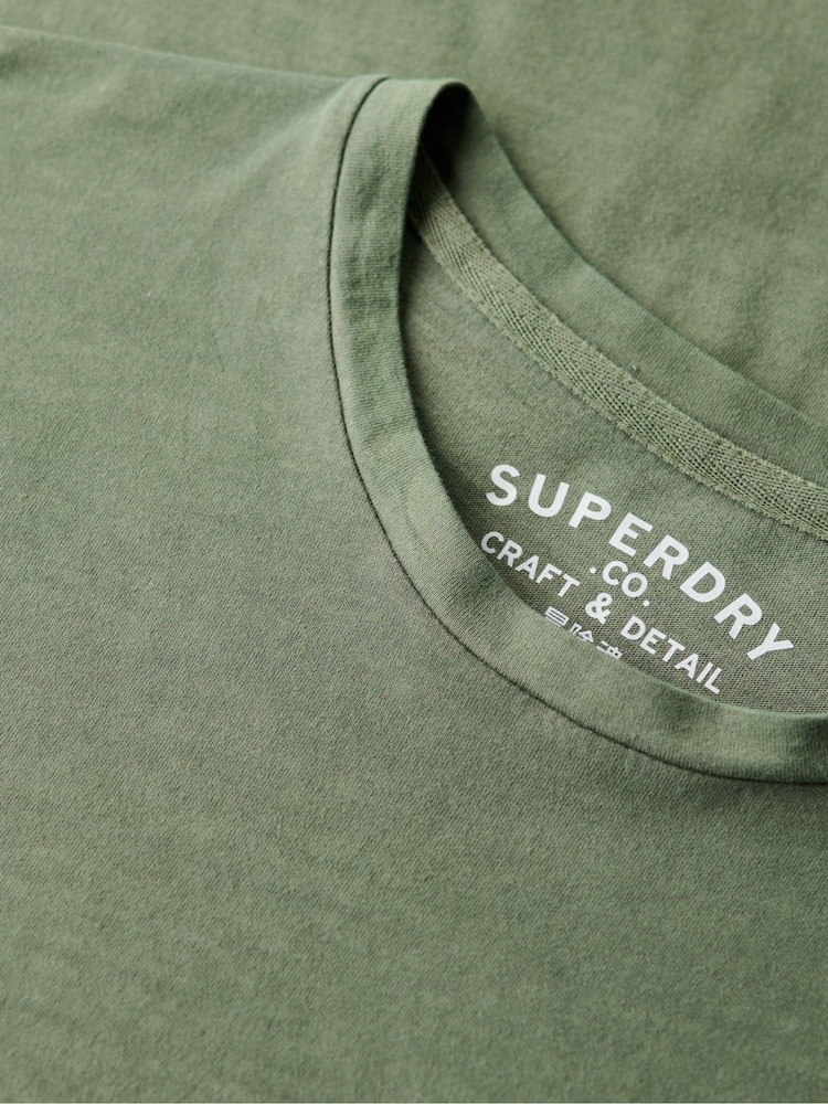 Superdry Green Oversized Classic Essential T-Shirt - Image 6 of 6