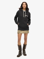 Superdry Black Oversized Tattoo Graphic Hoodie - Image 3 of 3