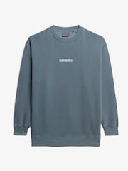 Superdry Oversized Micro Logo Graphic Loose Crew Sweatshirt - Imagen 5 de 6
