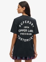Superdry Oversized Copper Label Chest Graphic 100% Cotton T-Shirt - Bild 2 von 5