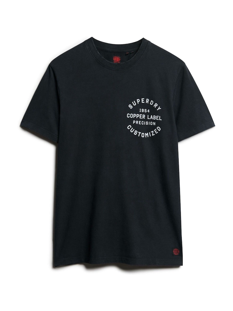 Superdry Oversized Copper Label Chest Graphic 100% Cotton T-Shirt - Bild 5 von 5