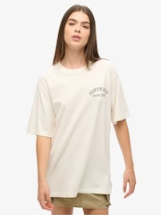 Superdry Oversized Tattoo Back Graphic 100% Cotton T-Shirt - Imagen 1 de 3