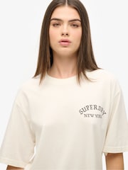 Superdry Oversized Tattoo Back Graphic 100% Cotton T-Shirt - Imagen 3 de 3