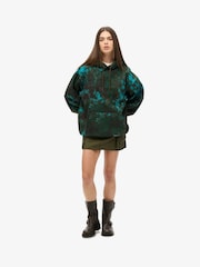 Superdry Green Oversized Utility Camo Logo Hoodie - Image 3 of 6