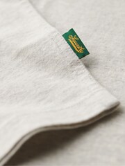 Superdry Grey Oversized Essential Logo Retro Striped 100% Organic Cotton T-Shirt - Image 6 of 6
