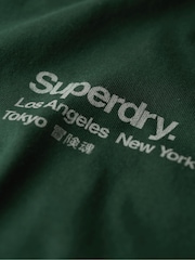 Superdry Green Oversized Core Logo City 100% Cotton T-Shirt - Image 6 of 7