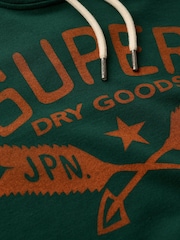 Superdry Green Oversized Outdoor Graphic Hoodie - Image 6 of 6