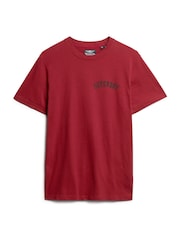 Superdry Red Oversized Tattoo Graphic 100% Cotton T-Shirt - Image 5 of 7