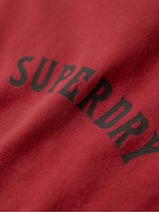 Superdry Red Oversized Tattoo Graphic 100% Cotton T-Shirt - Image 6 of 7