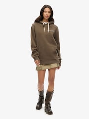 Superdry Green Oversized Tattoo Graphic Hoodie - Image 3 of 6