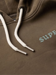 Superdry Green Oversized Tattoo Graphic Hoodie - Image 6 of 6