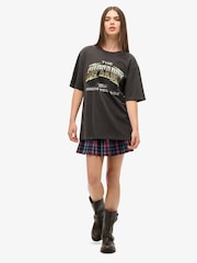 Superdry Black Oversized 70s Rock Graphic Band T-Shirt - Image 2 of 3