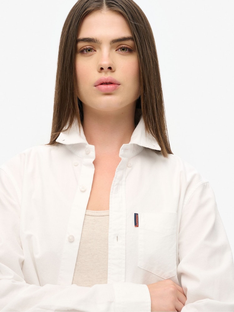 Superdry Oversized Long Sleeved Oxford Shirt - Imagen 4 de 4 Superdry Oversized Long Sleeved Oxford Shirt - Imagen 4 de 4