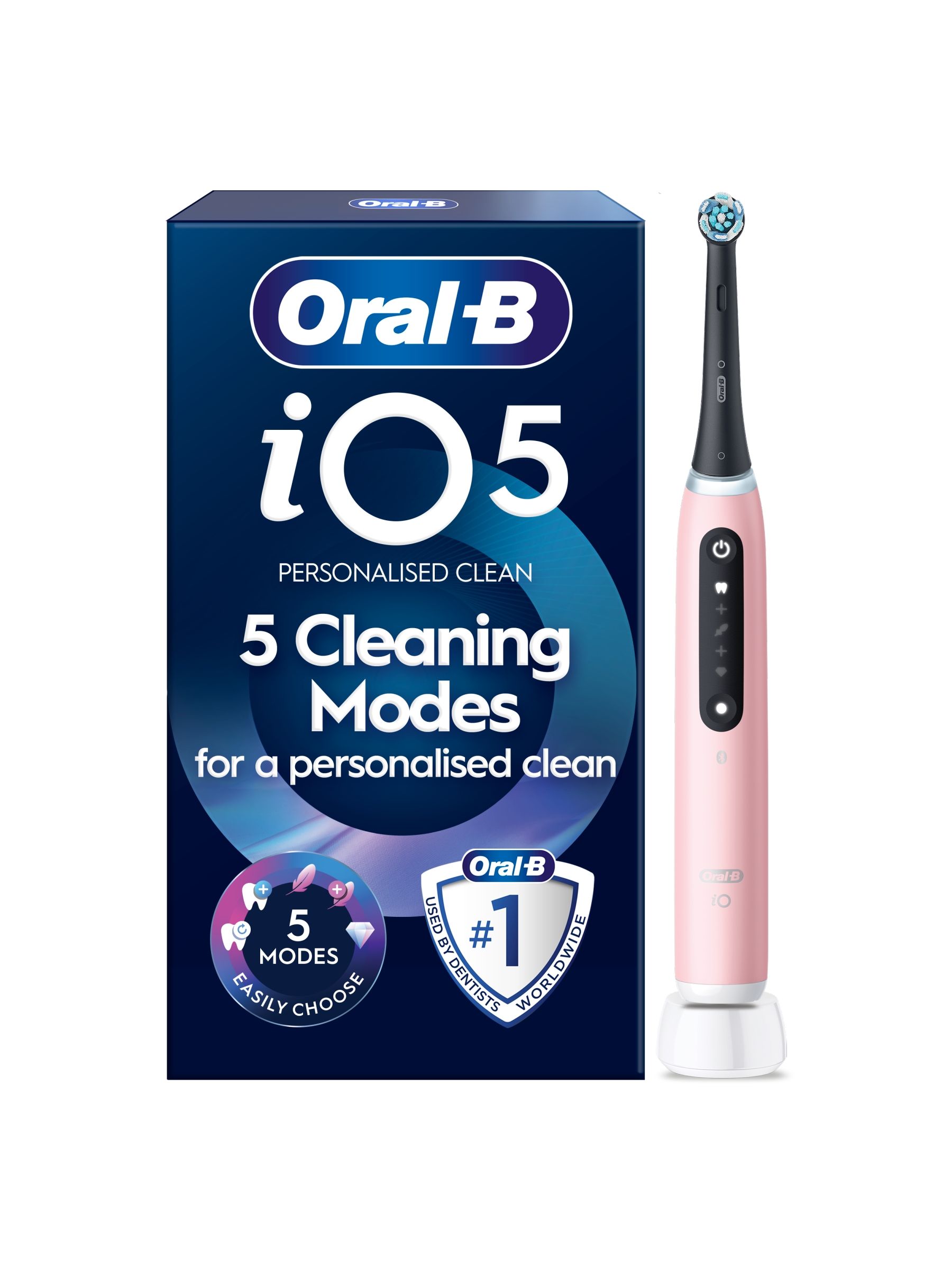 B&Q - Oral-B Io 5 Electric ToothbrushPink1 Brush Head - Image 8