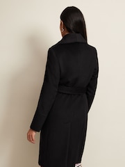 Phase Eight Black Petite Nicci Wool Smart Coat - Image 2 of 5
