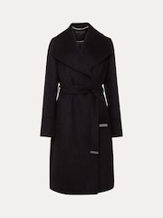 Phase Eight Black Petite Nicci Wool Smart Coat - Image 5 of 5