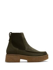 Clarks Green Suede Leather Linoso Top Boots - Image 1 of 7