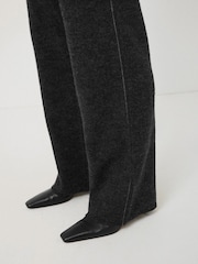 Jigsaw Grey Boiled Wool Blend Trousers - Image 4 of 6