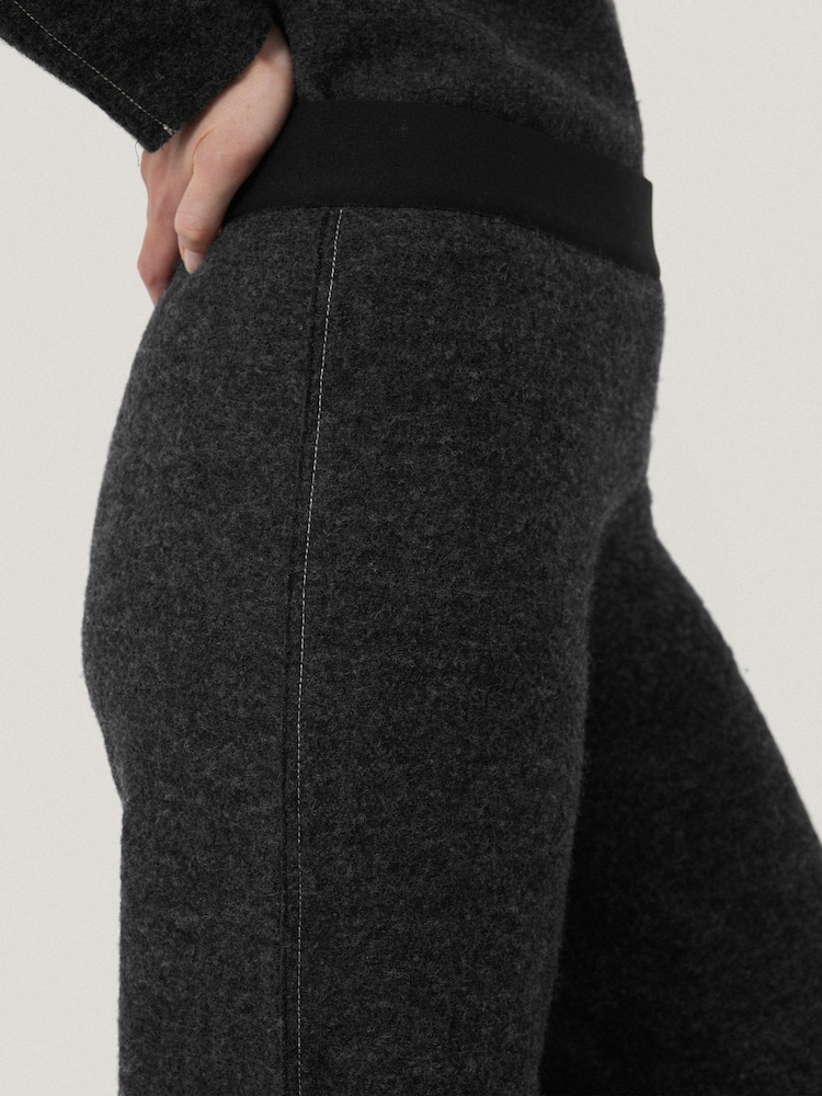 Jigsaw Grey Boiled Wool Blend Trousers - Image 6 of 6