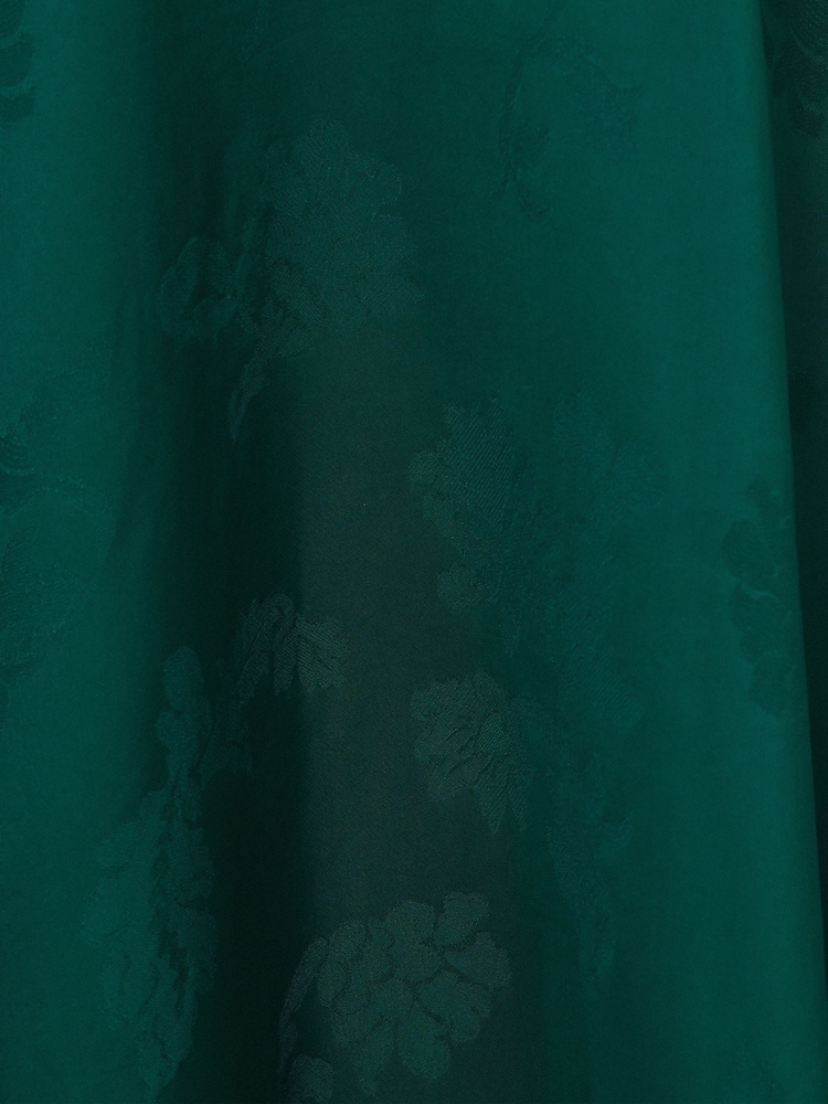 Jigsaw Green Floral Jacquard Midi Skirt - Image 6 of 6