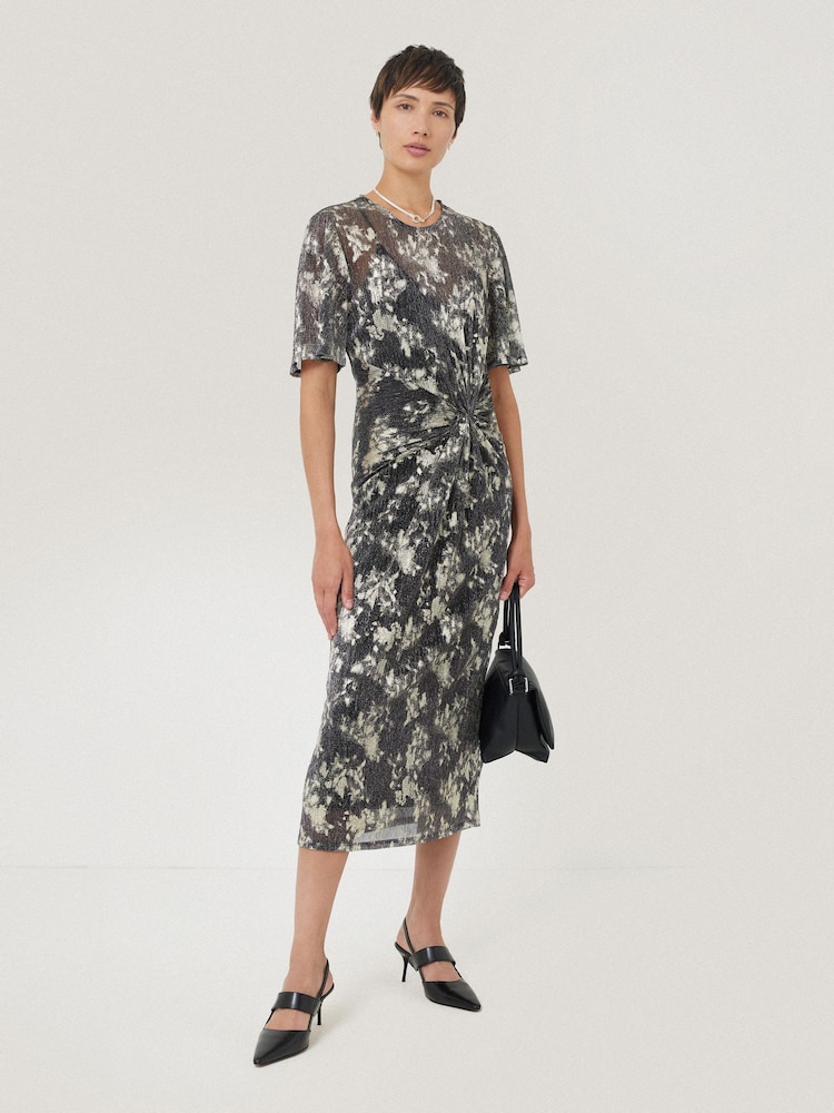 Jigsaw Gold Knot Front Dress - Image 1 of 6