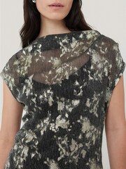 Jigsaw Gold Metallic Asymmetric Top - Image 4 of 6