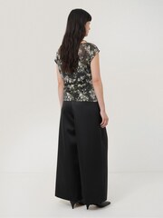 Jigsaw Gold Metallic Asymmetric Top - Image 5 of 6