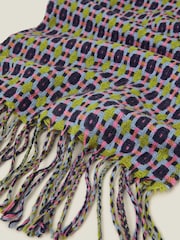 Accessorize Black Woven Check Winter Blanket Scarf - Image 3 of 3