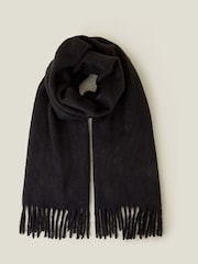 Accessorize Black Plain Tassel Winter Scarf - Image 2 of 5