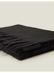 Accessorize Black Plain Tassel Winter Scarf - Image 3 of 5