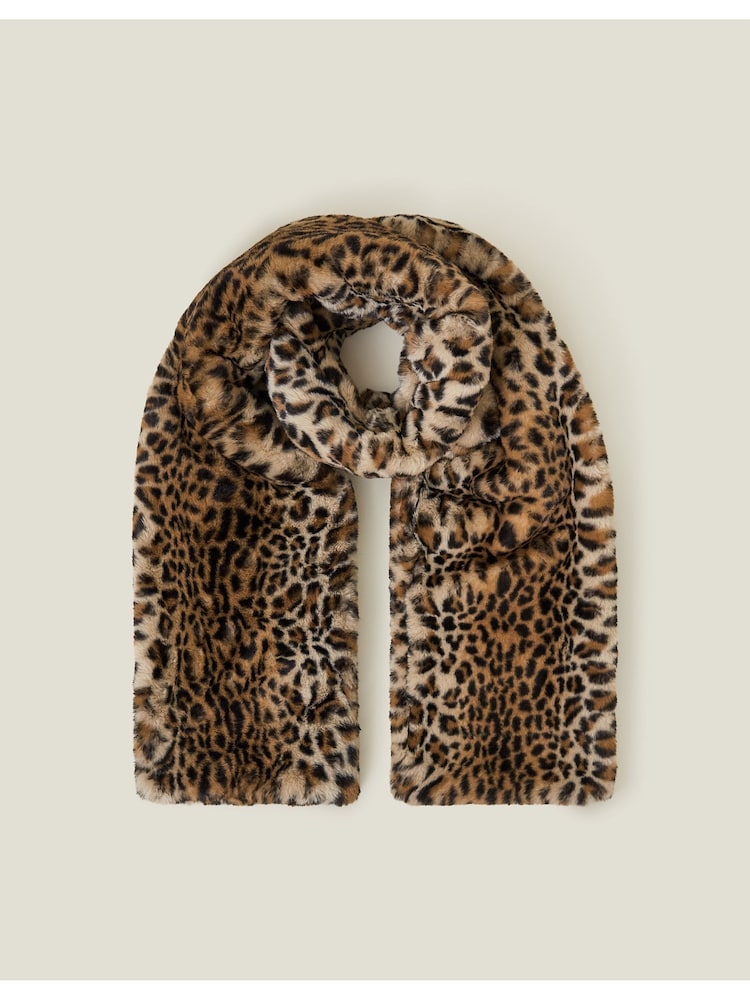 Accessorize Umetno krzno Stole šal; ruta - Slika 2 iz 3