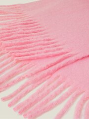 Accessorize Pink Plain Tassel Winter Scarf - Image 2 of 3