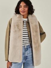 Accessorize Faux Fur Stole Winter šal; ruta - Slika 1 iz 3