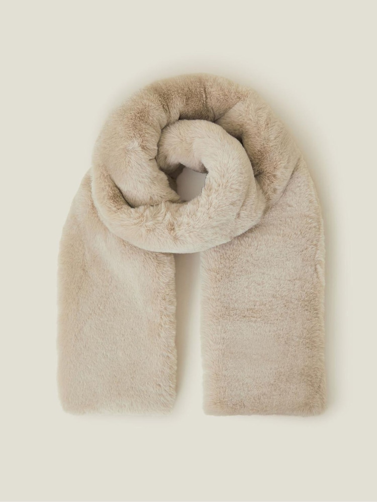 Accessorize Faux Fur Stole Winter šal; ruta - Slika 2 iz 3
