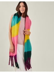 Accessorize Multi Wave Winter Super Fluffy Scarf - Image 1 of 5