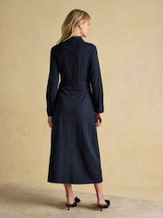 Joules Theodora Cotton Rich Blue Jersey Shirt Dress - Image 2 of 7