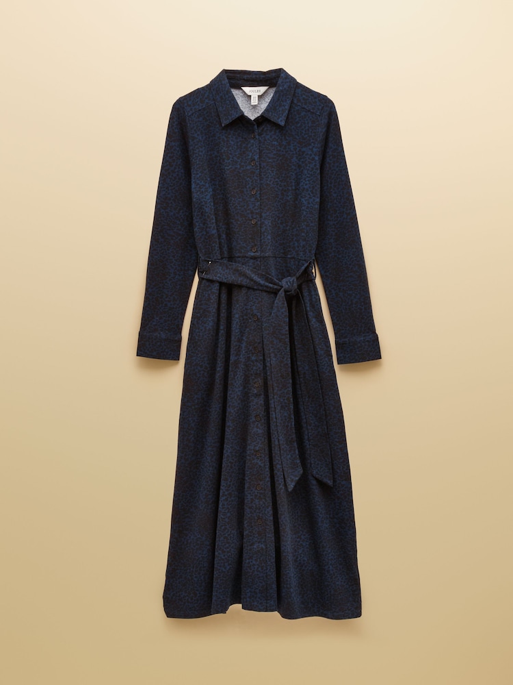 Joules Theodora Cotton Rich Blue Jersey Shirt Dress - Image 7 of 7 Joules Theodora Cotton Rich Blue Jersey Shirt Dress - Image 7 of 7